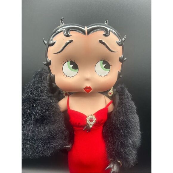BETTY BOOP SCARLET SPLENDOR DANBURY MINT LIMITED ED PORCELAIN FIGURINE DOLL - Picture 2 of 12